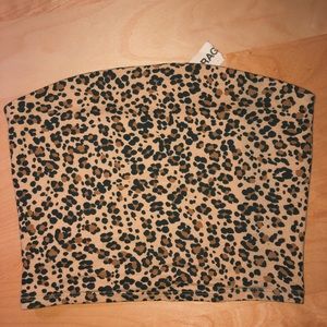 cheetah print tube top